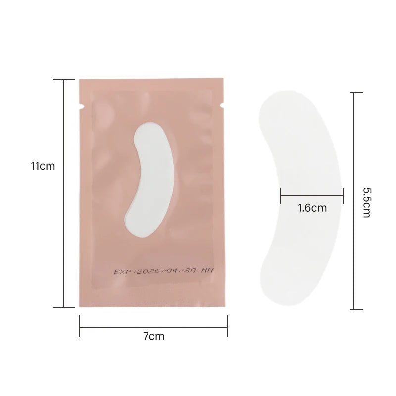 50 Pairs Eye Patches Under Eye Gel Pads Fake Lashes Stickers Wraps Eyelash Extension Supplies For Building Eyelid Makeup Tools