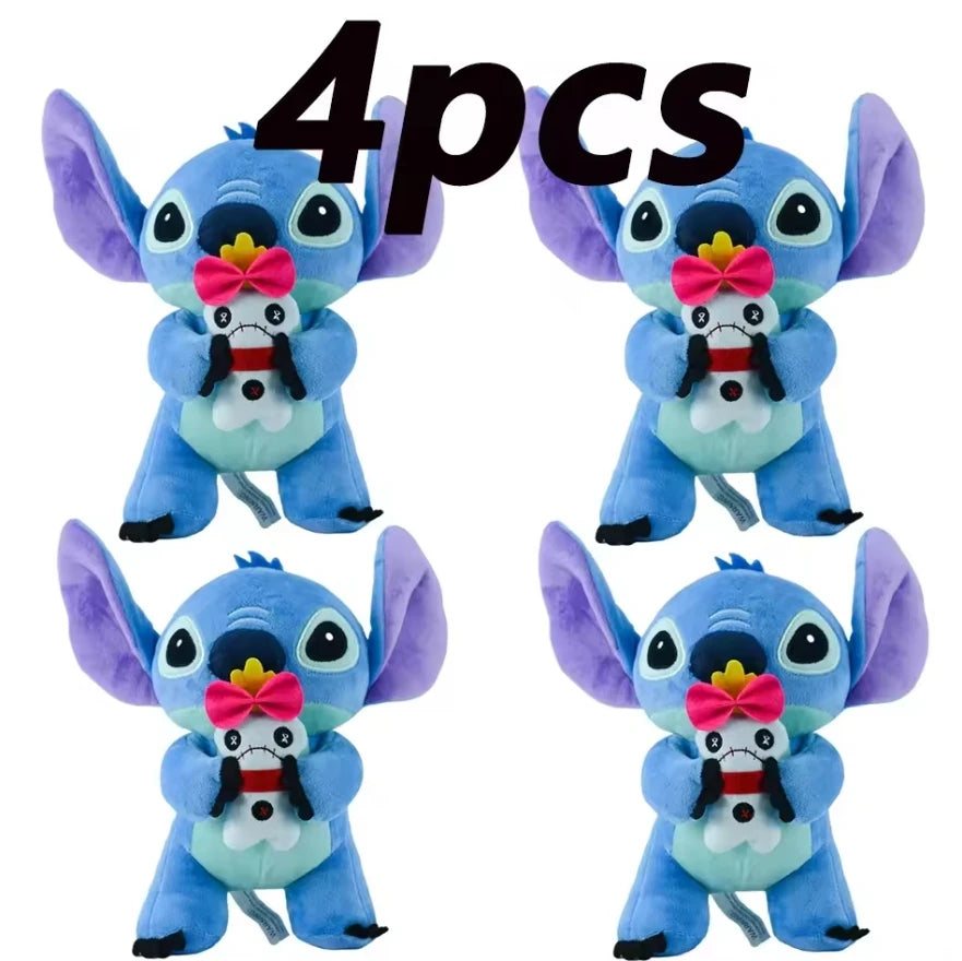 4/8inch Disney toy 12cm 20cm 25cm Stitch Stuffed Plush Models Cartoon Anime Plush Baby Toys Kawaii Kids Birthday Gift