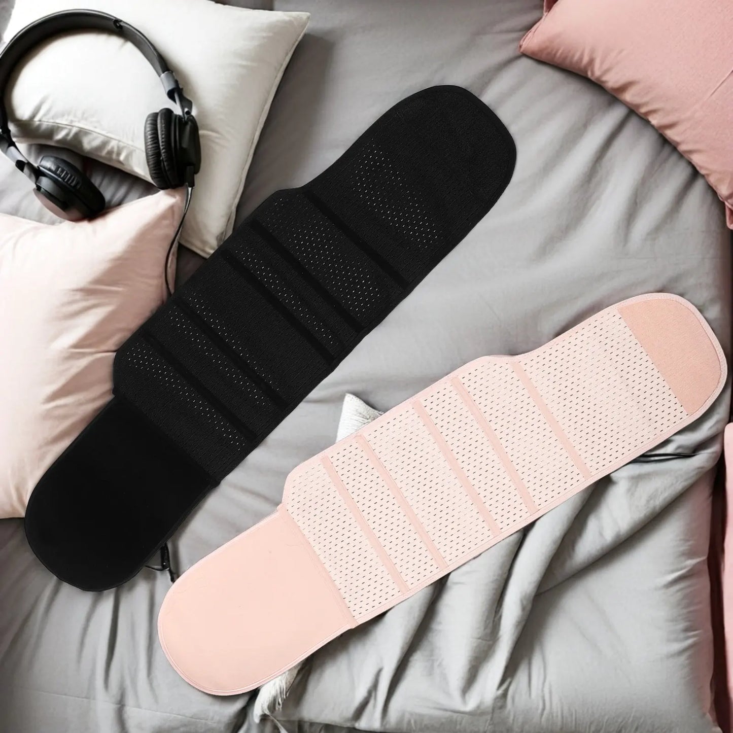 2pcs Postpartum Belly Wrap Maternity Belt Abdominal Binder For Women Post Pregnancy Body Shaping Compression Band Daily Wear