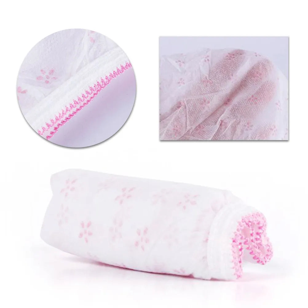 7Pcs Disposable Maternity Panties High Elasticity Comfortable Fit Postpartum Cotton Underwear for Expectant Mothers