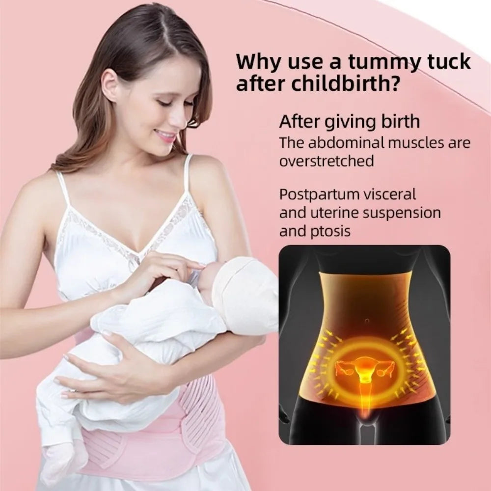 Fashion Seamless Postpartum Body Shaper Belly Contracting Tummy Control Waist Trainer Thin Elastic Slimming Shapewear Postpartum