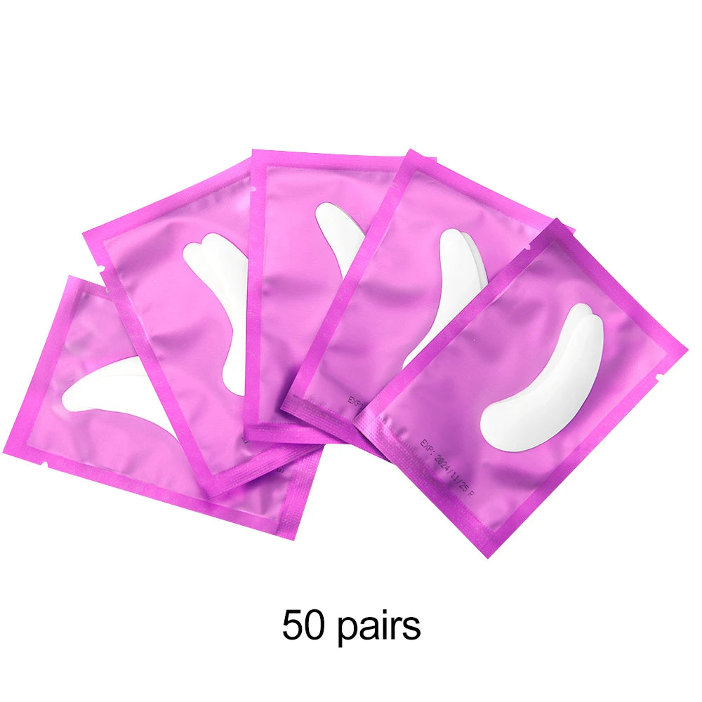 50Pairs/Lots Eye Patches Eyelash Extension Under Eye Pads Makeup Eyelash Patches Tip Stickers Pads For Eyelash Extension Makeup