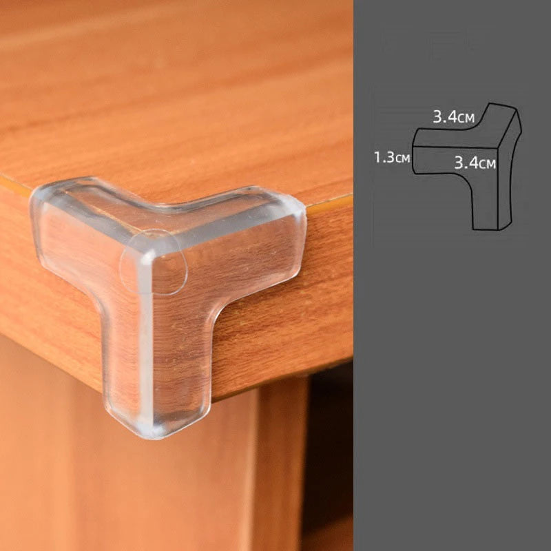 10PCS Transparent Anti Collision Angle PVC Pad Child Safety Corner Guard Baby Collision Proof Protector Table Corner