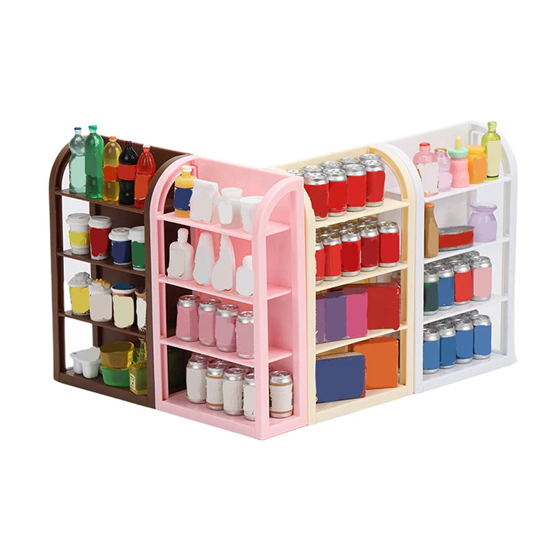 1Pcs 1:12 Dollhouse Miniature Storage Rack Bread Dinner Rack Empty Shelf Furniture Home Model Decor Toy Doll House Accessories