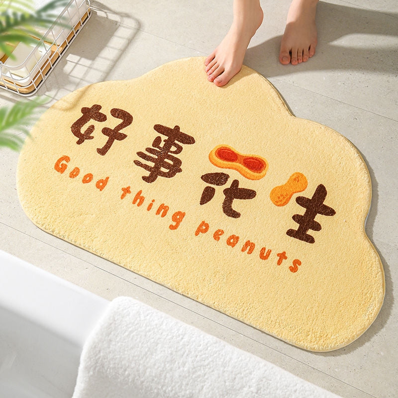 Cake Velvet Shaped Cute Absorbent Foot Mat