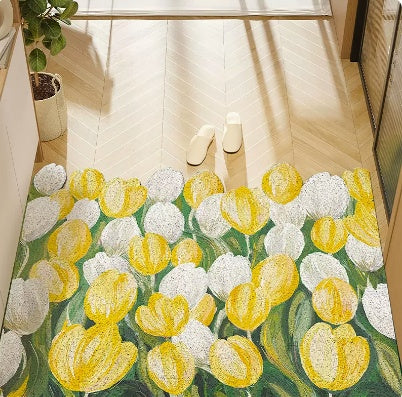 Tulip Foot Mat Pvc Wire Ring Entry Door Mat Carpet