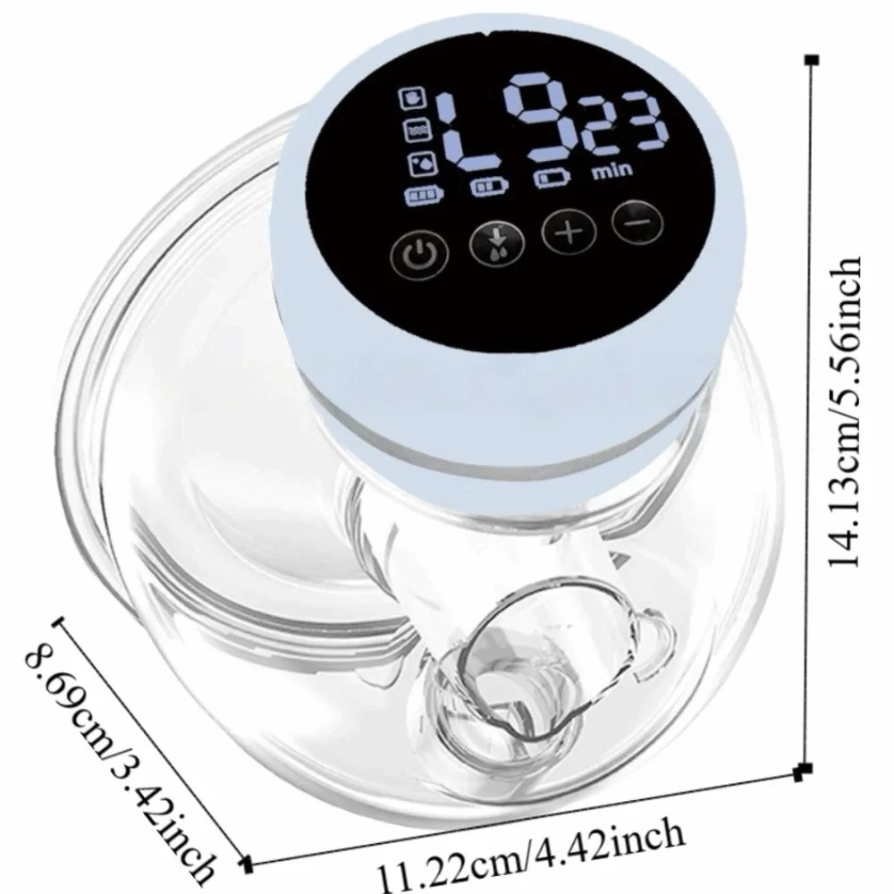 180ML Capacity Electric Breast Pump High Suction Massage Painless Hands Free Breast Pump Intelligent Integrated