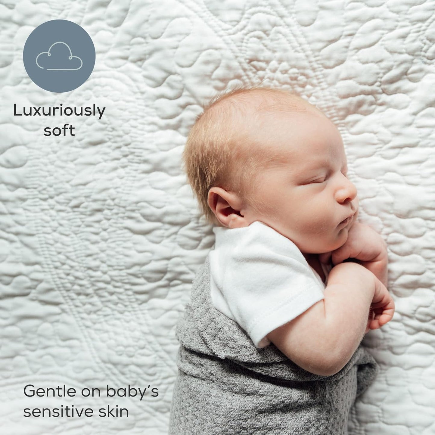 Newborn Photography Wraps - Gender Neutral Baby Essentials - Soft Knit Receiving Blankets - Newborn Photo Props - Neutral, 16" X 64" (3-Pack)