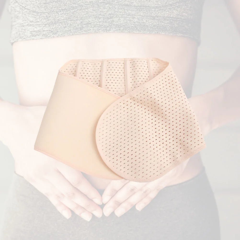 Women Postpartum Girdles Belly Band with Firm Compression Support Recovery Wrap for After Birth Use Flesh Colour Lightweight