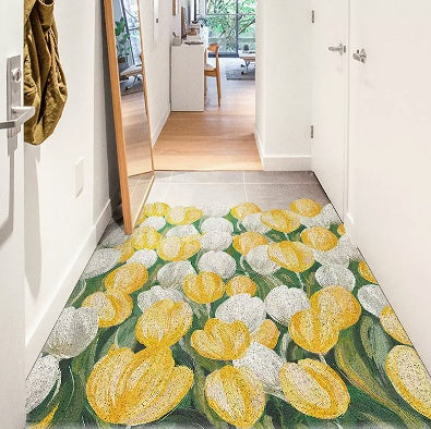 Tulip Foot Mat Pvc Wire Ring Entry Door Mat Carpet