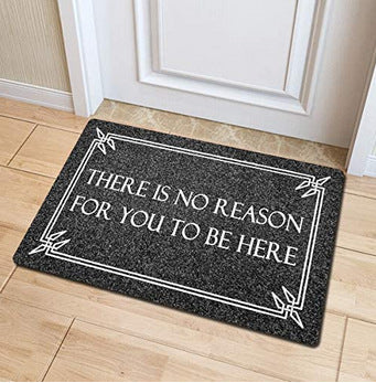 Welcome Home Floor Mat Printed Crystal Velvet Doorway Foot Mat
