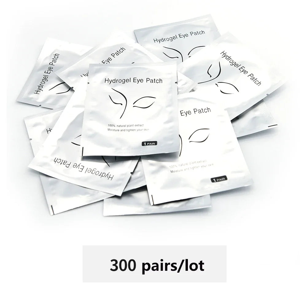 200/300/400 Pairs Hydrogel Eyelash Patches for Extension Lash Lift Makeup Under Gel Eye Patches Pads Eyelash Extension Patch