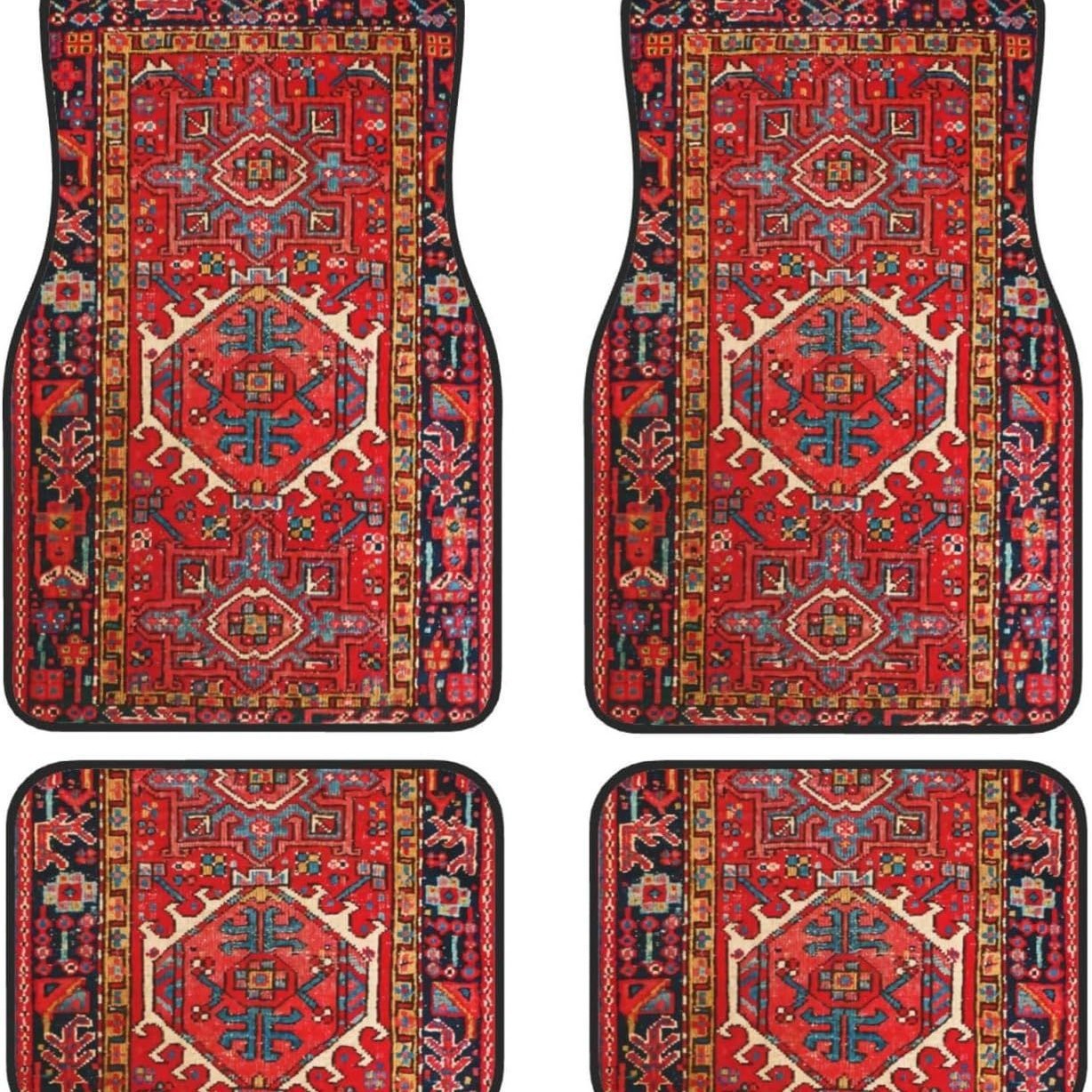 Creative Bohemian Retro Car Foot Mat Set