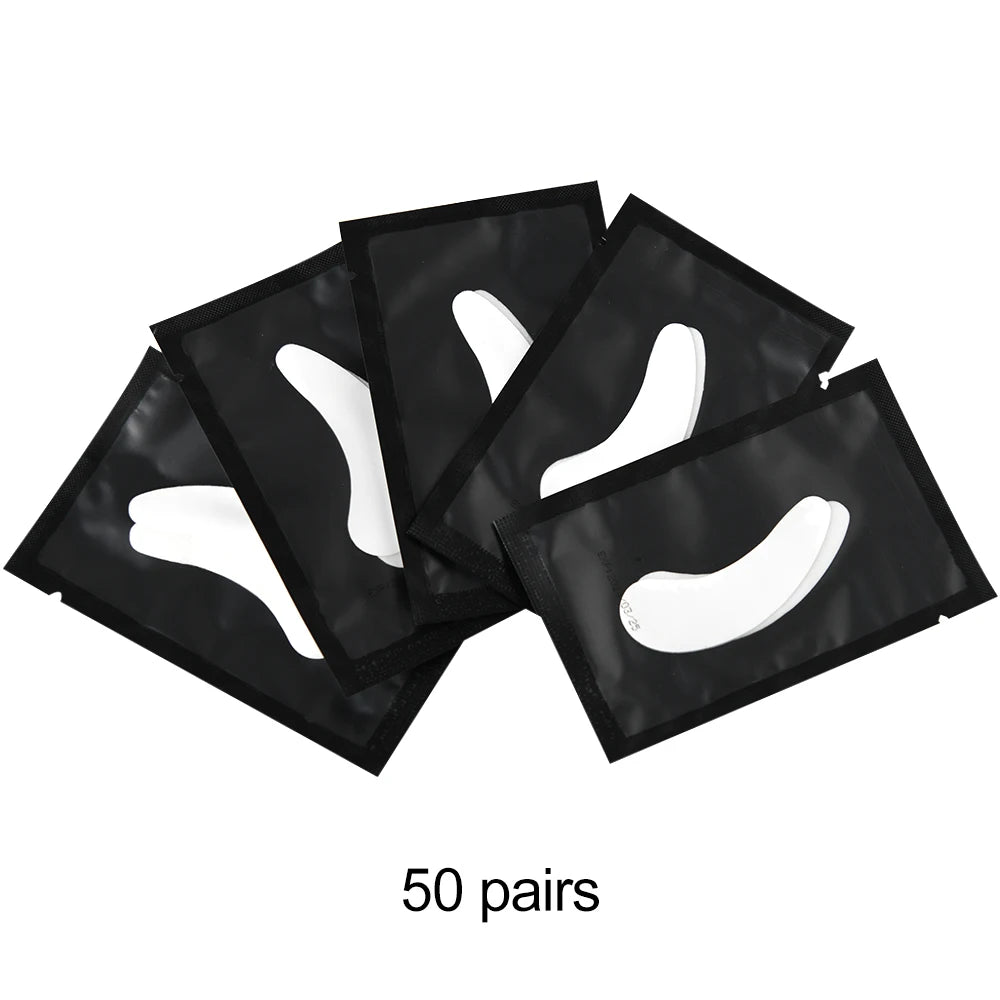 50Pairs/Lots Eye Patches Eyelash Extension Under Eye Pads Makeup Eyelash Patches Tip Stickers Pads For Eyelash Extension Makeup