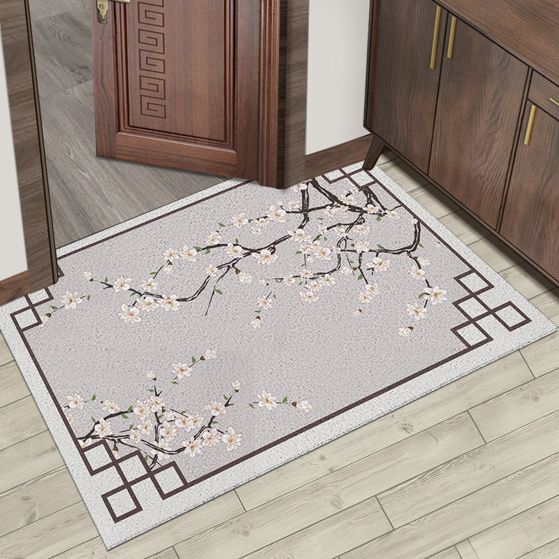 Chinese Style Silk Ring Foot Mat Door Mat Entrance Home