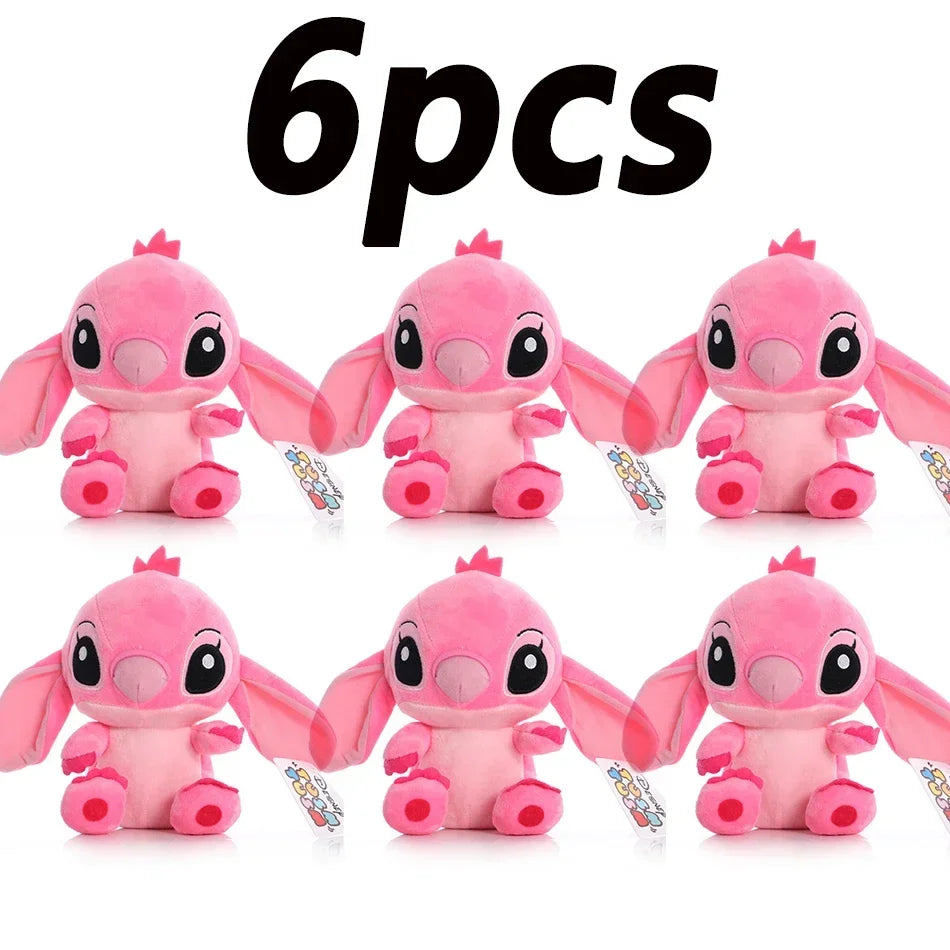 4/8inch Disney toy 12cm 20cm 25cm Stitch Stuffed Plush Models Cartoon Anime Plush Baby Toys Kawaii Kids Birthday Gift