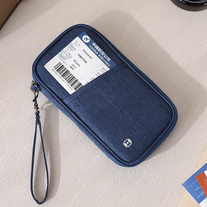 Rfid Blocking Passport Wallet Passport Holder Bag Family Travel Essentials Wallet Document Organizer Credit Cards Case for Trave