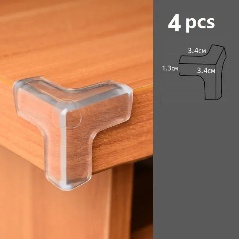 10PCS Transparent Anti Collision Angle PVC Pad Child Safety Corner Guard Baby Collision Proof Protector Table Corner