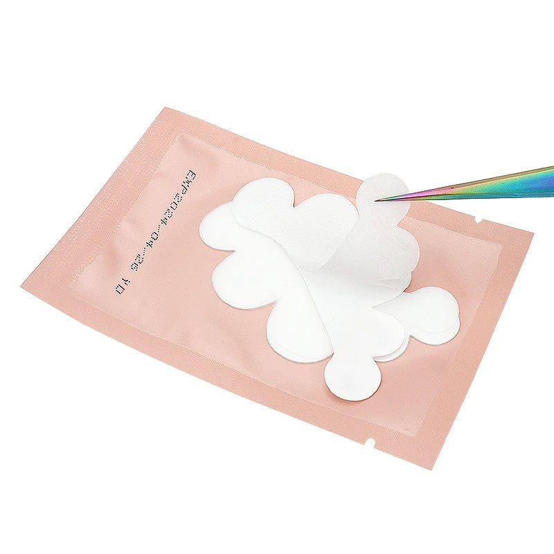 50 Pairs Eyelash Extension Under Eye Pads Grafting Eyelashes Cloud Shape Lash Stickers Hydrogel Patches Makeup Tool Accessory