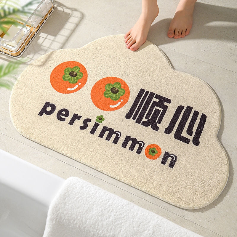 Cake Velvet Shaped Cute Absorbent Foot Mat