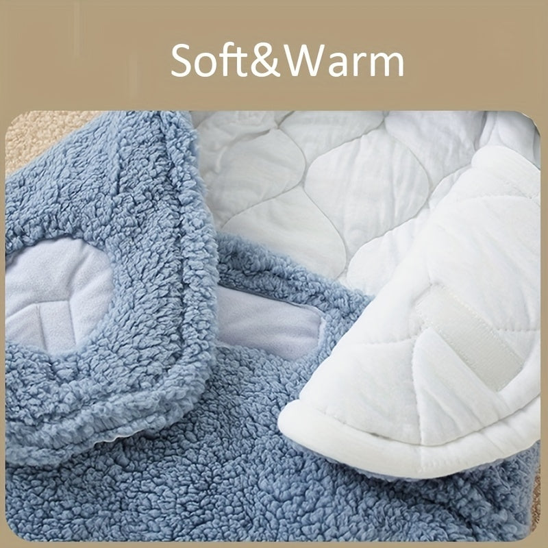 Super Soft Baby Sleeping Bag Fluffy Fleece Newborn Blanket Swaddle Blankets, Unisex Baby Wrap For Newborn Baby Boys Girls With Head-Protecting &...