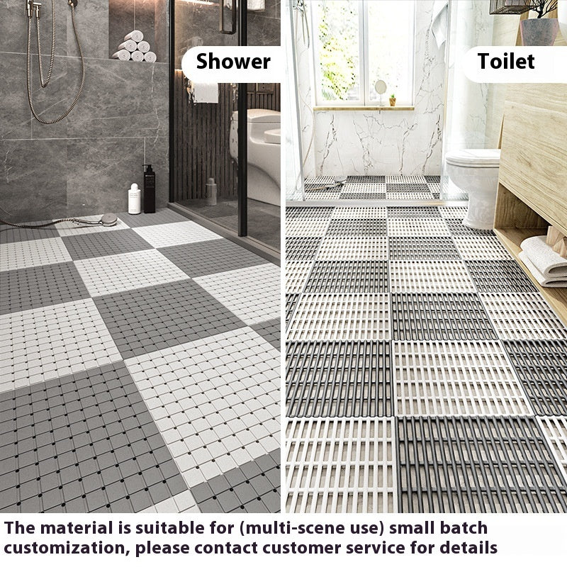 TPE Bathroom Anti-fall Foot Mat Toilet Floor Mat Shower Room