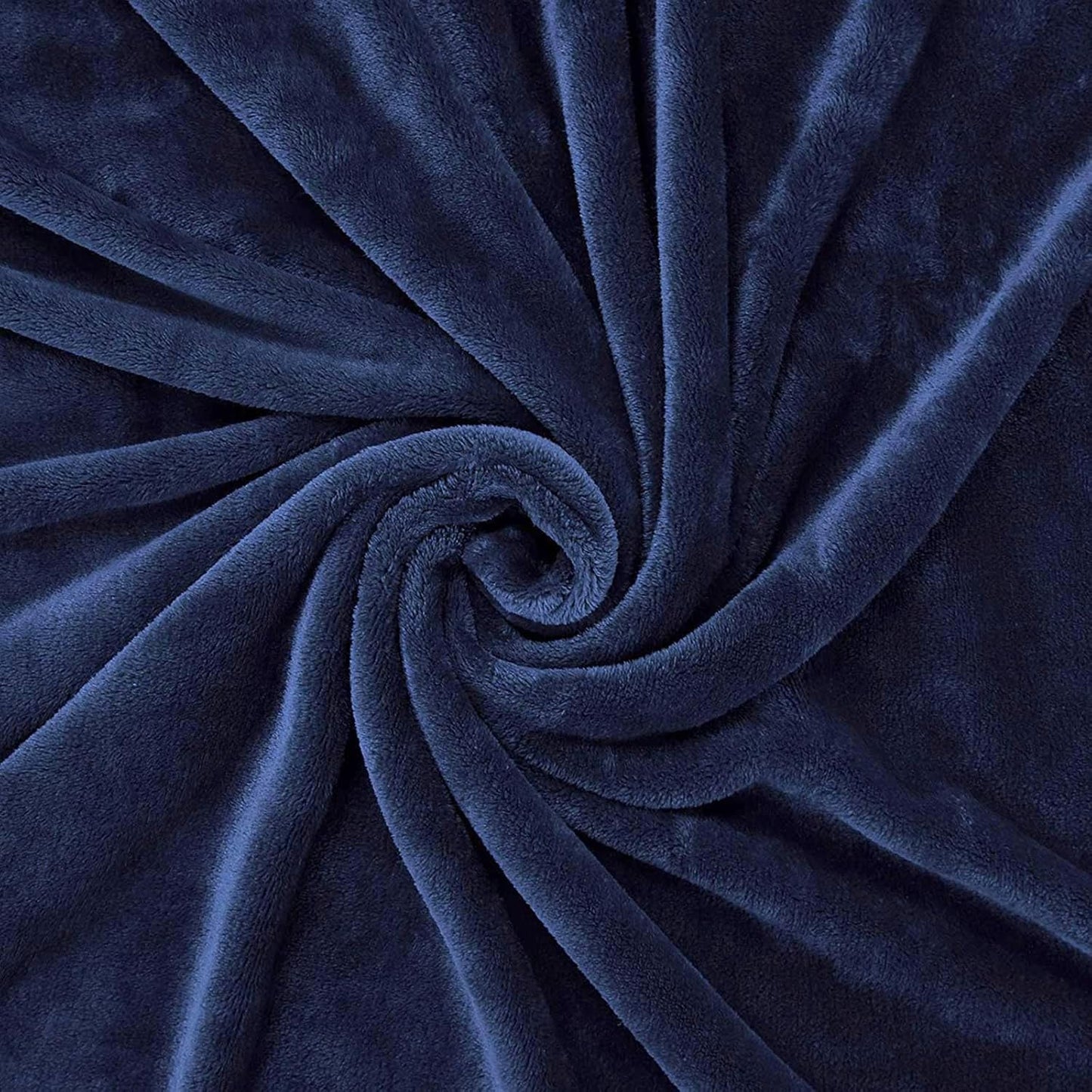 Fleece Throw Blanket for Couch, Super Soft and Warm Blankets, Navy Blue Throw All Season Use, Cozy, Plush, Lightweight, 40X50 Inches