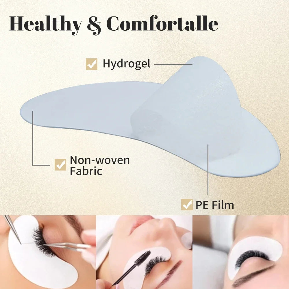 200/300/400 Pairs Hydrogel Eyelash Patches for Extension Lash Lift Makeup Under Gel Eye Patches Pads Eyelash Extension Patch