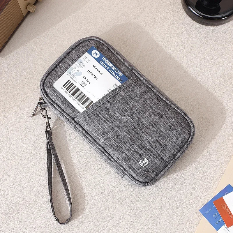 Rfid Blocking Passport Wallet Passport Holder Bag Family Travel Essentials Wallet Document Organizer Credit Cards Case for Trave