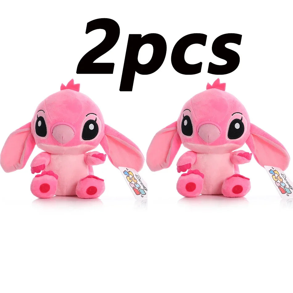 4/8inch Disney toy 12cm 20cm 25cm Stitch Stuffed Plush Models Cartoon Anime Plush Baby Toys Kawaii Kids Birthday Gift
