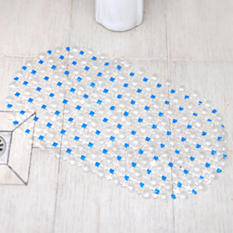 Colorful Beads Bathroom Non-slip Mat Hollow Foot Mat Suction Cup Floor Mat